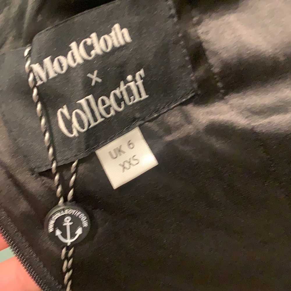 NOT FOR SALE ModCloth X Collectif Velvet Floral High Low Dress - Picture 9 of 12